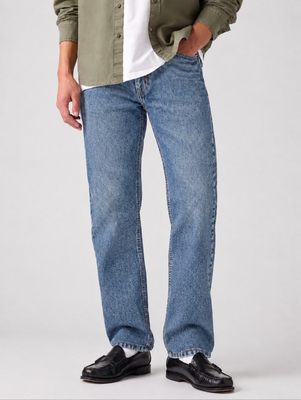 ❤️ LEVI'S 505 STRAIGHT LEG JEANS, 38